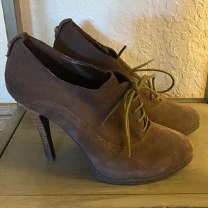 Brown Platform Oxfords